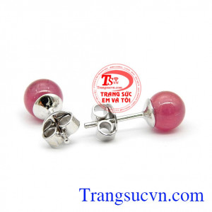 Hoa tai nụ ruby đẹp