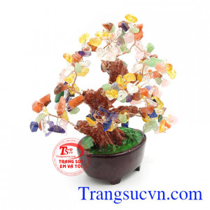 Cây Tài Lộc Thạch Anh Ngũ Sắc