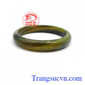 Vòng đá mã não xanh lục