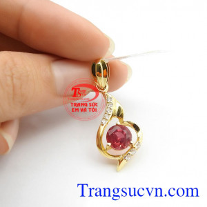 Mặt ruby thời trang