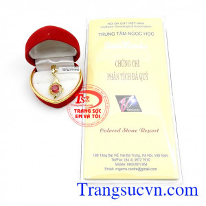 Mặt ruby thời trang