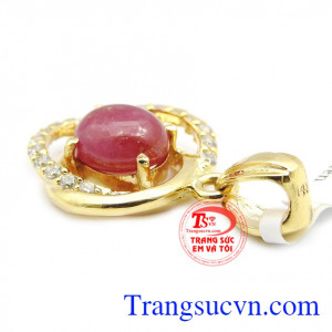 Mặt dây ruby thiên nhiên đẹp