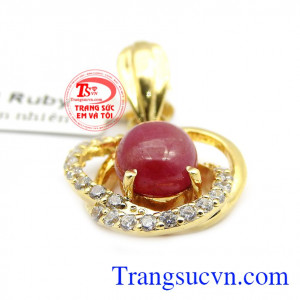 Mặt dây ruby thiên nhiên đẹp