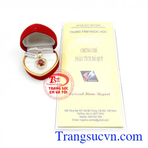 Mặt dây ruby thiên nhiên đẹp