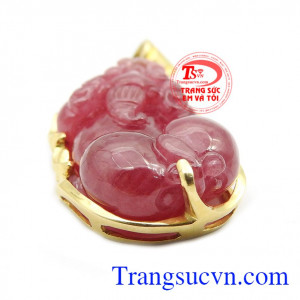 Mặt dây tỳ hưu ruby cao cấp