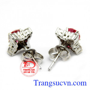 Hoa tai ruby cao cấp