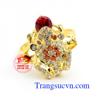 Nhẫn nữ thiềm thừ vàng 18k