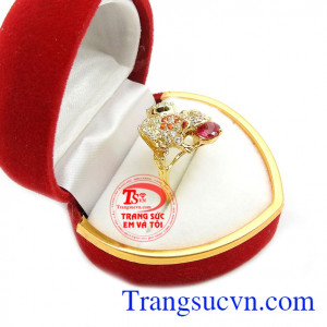 Nhẫn nữ thiềm thừ vàng 18k
