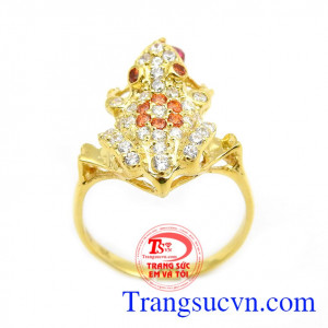 Nhẫn nữ thiềm thừ vàng 18k