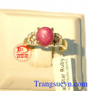 Nhẫn nữ ruby sao đẹp