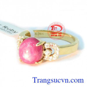 Nhẫn nữ ruby sao đẹp