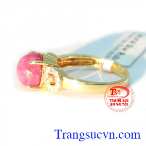 Nhẫn nữ ruby sao đẹp