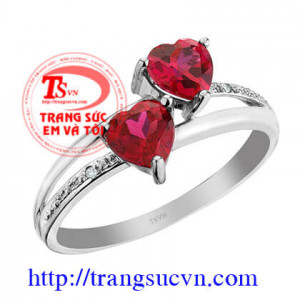 Nhẫn nữ ruby
