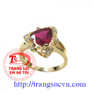 Nhẫn nữ ruby giác