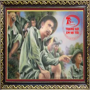 Tranh đá quý Bác Hồ