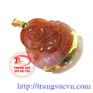Mặt Phật Di Lặc Bọc Vàng 12K