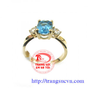 Nhẫn nữ topaz đẹp