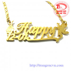 Dây chuyền chữ theo tên vàng