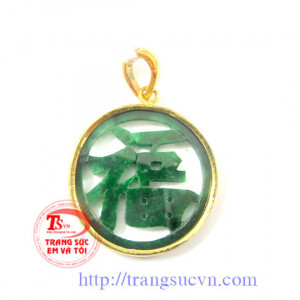 Thích hợp làm quà tặng cho người thân và bạn bè,Chúc phúc mặt dây vàng