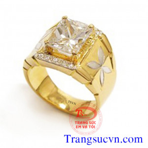 Nhẫn nam triều tiên Có gắn đá trắng tổng hợp, ngoài màu trắng cũng có thể thay thế bằng các gam màu cá tính khác, Nhẫn nam triều tiên chế tác đẹp, chất lượng cao phù hợp phong cách thời trang phái mạnh.