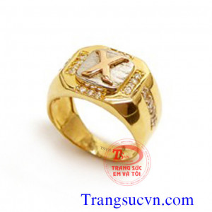 Nhẫn nam Chữ X, là thiết kế đơn giản, nhằm thỏa mãn cá tính của bạn, Nhẫn nam Chữ X Chữ X vừa là họa tiết phổ biến truyền tải thông điệp kết nối, vừa là sản phẩm có thể đặt cho những ai có chữ cái đầu là X
