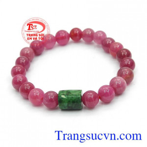 Chuỗi hạt ruby thiên nhiên