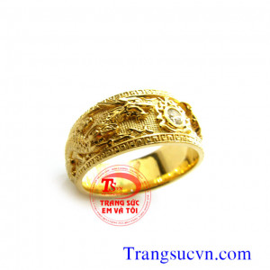 Nhẫn nữ vàng tây long phụng