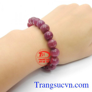Chuỗi hồng ngọc ruby tròn
