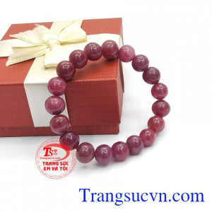 Chuỗi hồng ngọc ruby tròn