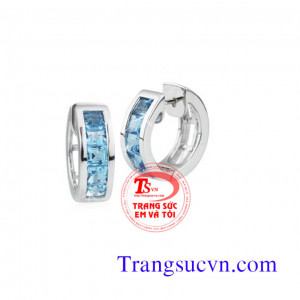 Khuyên tai vàng trắng đẹp 