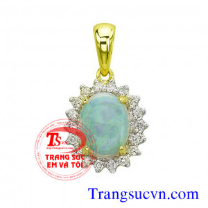 Mặt dây đá Opal quý
