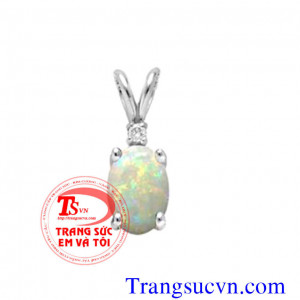 Mặt đá opal quý vàng