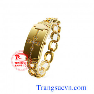 Lắc tay vàng thánh giá là món quà ý nghĩa cho người yêu thương