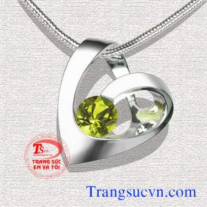 mặt dây chuyền đá peridot mệnh hỏa