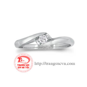 Nhẫn 1 viên kim cương