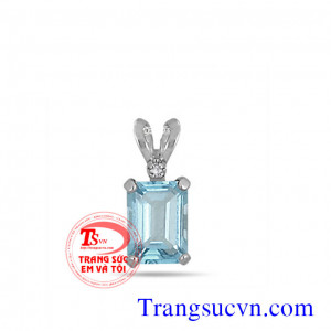 Mặt dây chuyền vàng Aquamarin