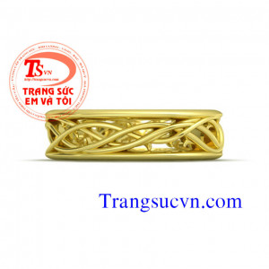 Nhẫn nam vàng tây