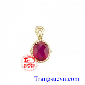 Mặt đá quý ruby thiên nhiên