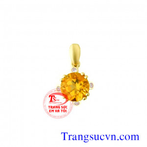 Mặt dây thạch anh vàng