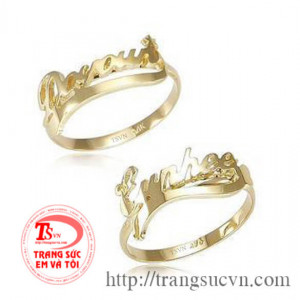 Đôi nhẫn chữ