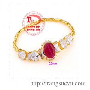 LẮC RUBY thiên nhiên,vàng tây 18k 75%Au,vòng tay vàng tây đá quý dành cho nứ,vòng tay vàng đẹp,bảo hành 12 tháng,không thu mua lại đá đã xử lý thủy tinh chì.