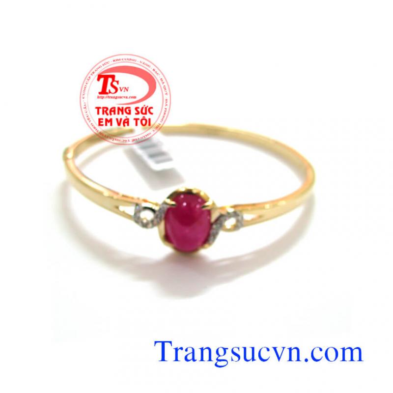 Vong tay vàng tây ruby