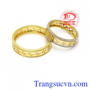 Nhẫn cưới hoa tinh tế