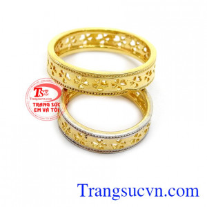 Nhẫn cưới hoa tinh tế