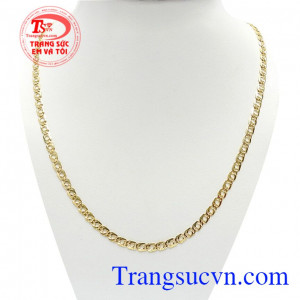 Chiếc Dây vàng nam tính sang trọng, chiếc vòng cổ vàng cho nam chất lượng vàng đảm bảo, Uy tín, Đeo Dây vàng nam tính hợp thời trang, sang trọng khách hàng ưa chuộng.