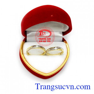 Nhẫn cưới vàng tây giá rẻ