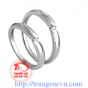 nhẫn cưới vàng trắng