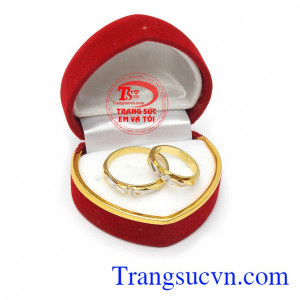Đôi nhẫn cưới tình yêu đẹp