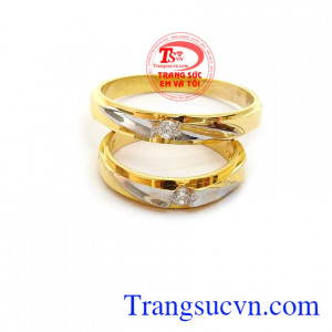 Đôi nhẫn cưới tình yêu đẹp