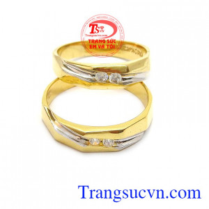 Nhẫn cưới vàng tây